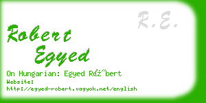 robert egyed business card